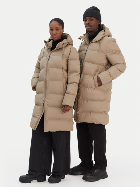 Rains Rains Télikabát Unisex 15130 Bézs Regular Fit