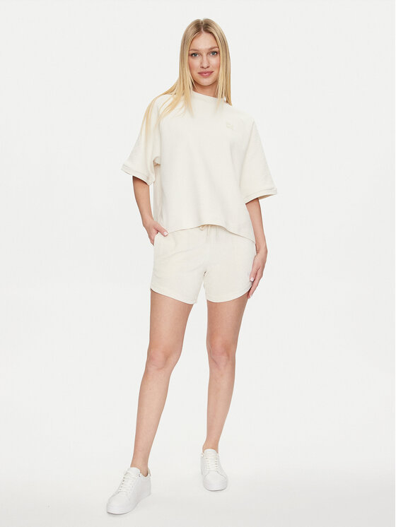 Puma Puma Športové kraťasy Ess Elevated 677946 Écru Regular Fit