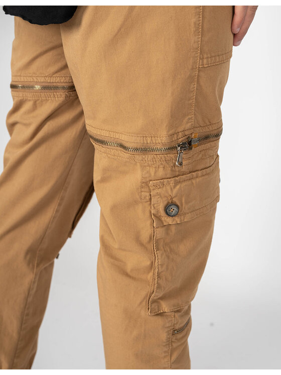 Xagon Xagon Pantaloni di tessuto P21032-S413C Marrone Slim Fit