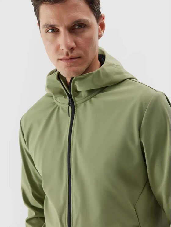 4F 4F Giacca softshell 4FWAW24TSOFM283-43S Verde Regular Fit