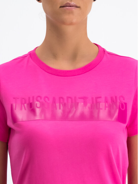 Trussardi Trussardi Tričko Cotton Jersey 56T00192 Ružová Regular Fit