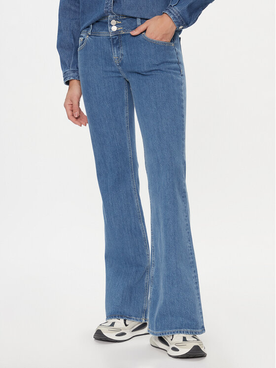 Tommy Jeans Džínsy Sophie DW0DW16201 Modrá Flared Leg