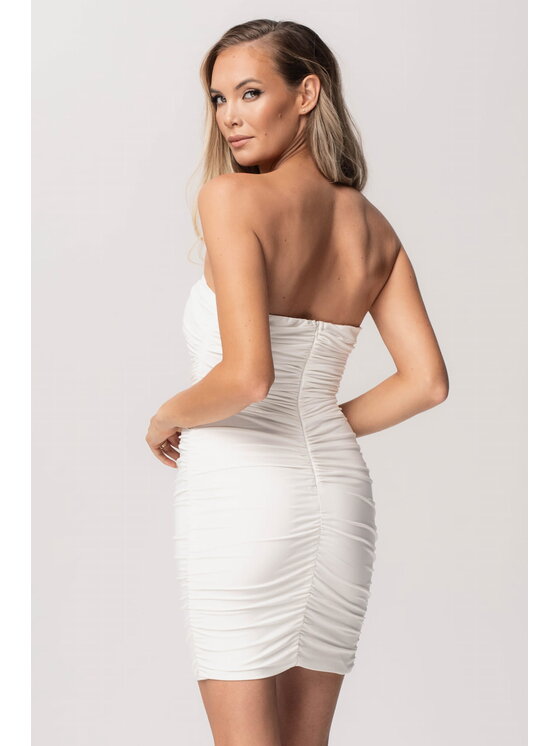 Aurora Aurora Abito da sera Rita (bez róży) Bianco Feminine Fit