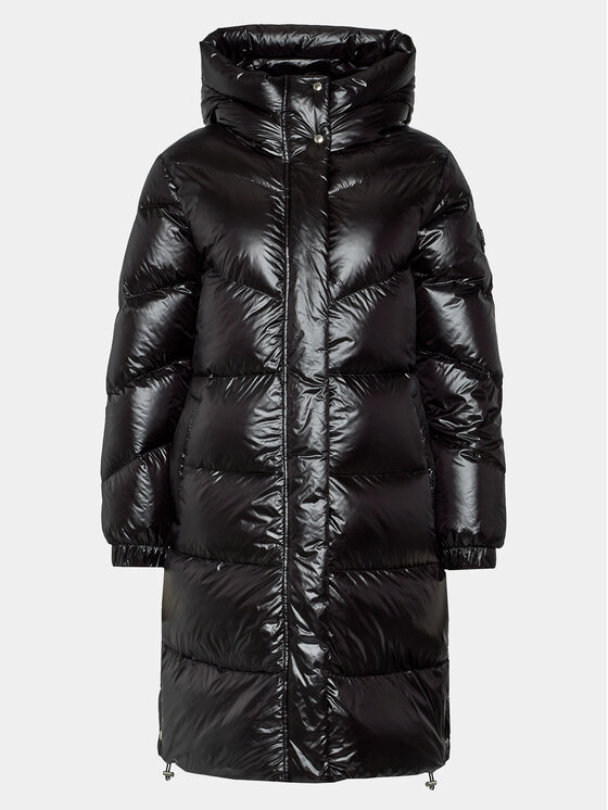 Woolrich Woolrich Pehelykabát Aliquippa Long CFWWOU0926FRUT3085 Fekete Regular Fit