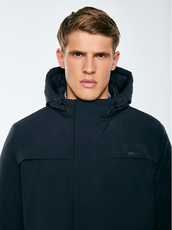 BIG STAR BIG STAR Kurtka zimowa LOB Granatowy Basic Fit