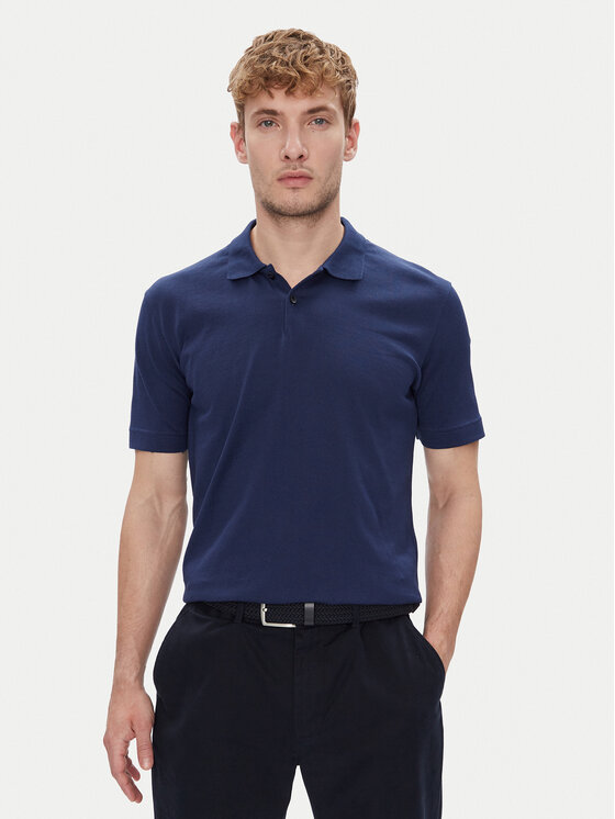 Marc O'Polo Marc O'Polo Polo 526 2144 53004 Granatowy Regular Fit