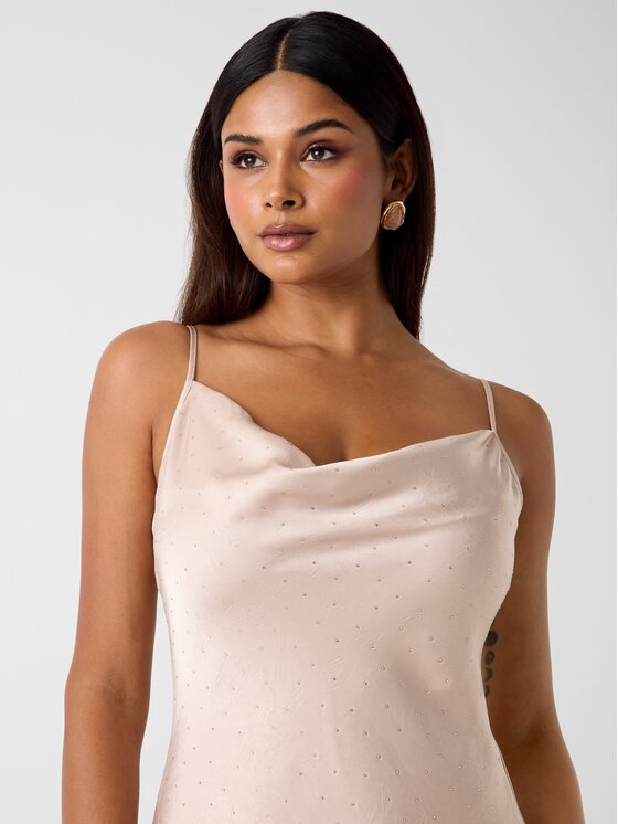 Guess Guess Ежедневна рокля 180182 Бежов Classic Fit