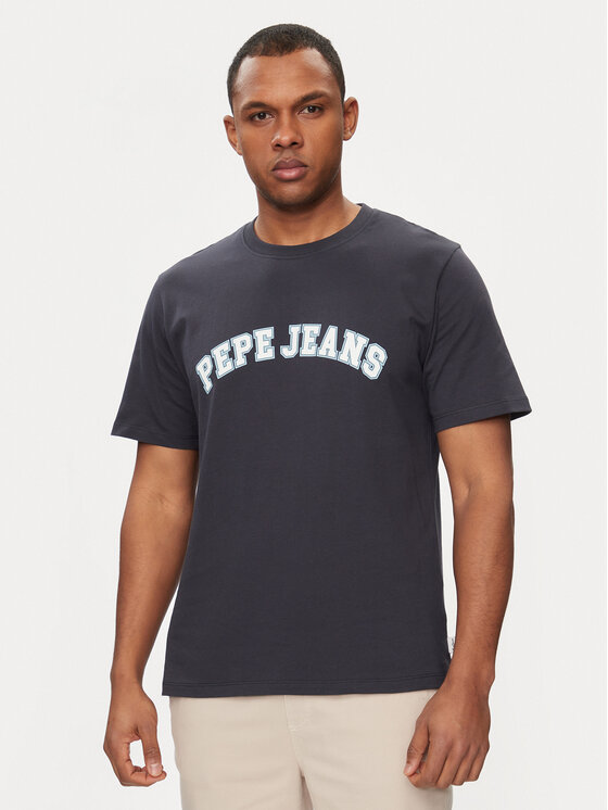 Pepe Jeans Pepe Jeans T-Shirt Clement PM509220 Tmavomodrá Regular Fit