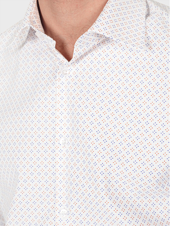 Evenemen Evenemen Koszula STAMPA K60081 Biały Slim Fit