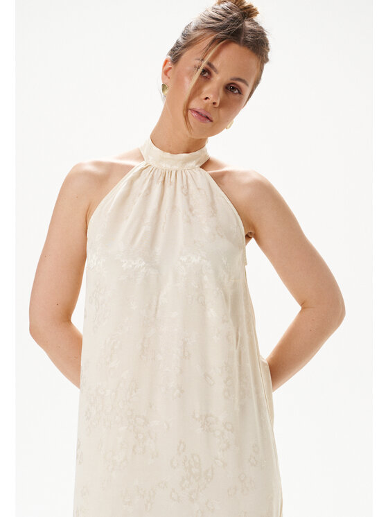 Mirons Mirons Sukienka koktajlowa elena Kremowy Feminine Fit