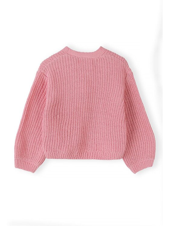 minoti minoti Kardigan 32KNIT159 Różowy Regular Fit