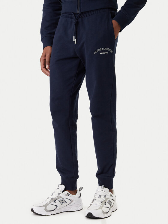 Jack & Jones Jack & Jones Teplákové nohavice Jpstgordon 12289724 Tmavomodrá Regular Fit