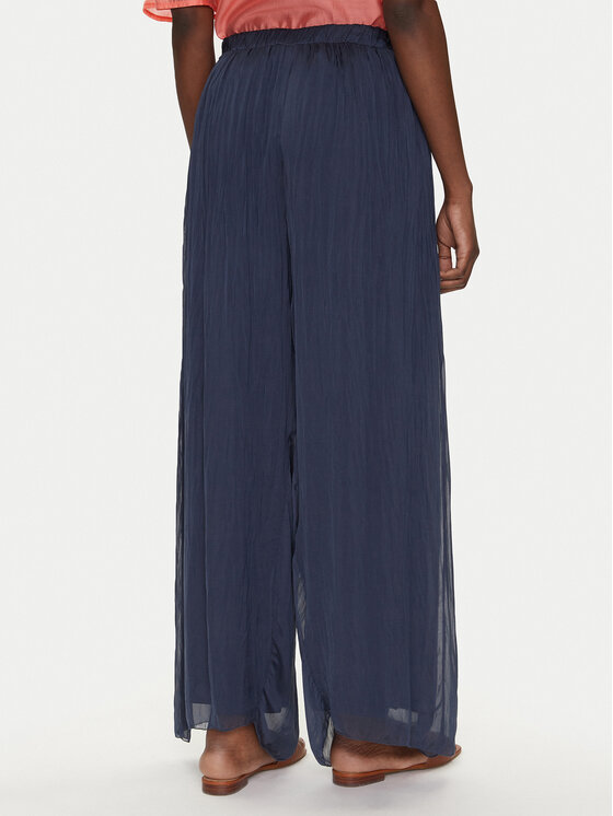 Bomboogie Bomboogie Spodnie palazzo PW8992TSET5 Granatowy Relaxed Fit