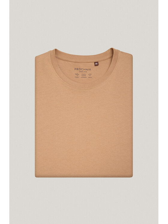 Próchnik Próchnik T-Shirt PM6 TS073125000006 Beżowy Regular Fit