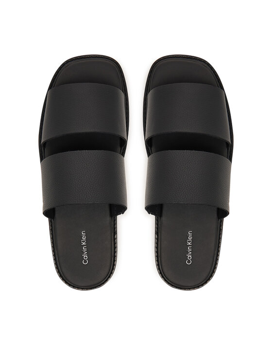Calvin Klein Calvin Klein Natikače Sq Molded Sandal Db Lth HM0HM02234 Crna