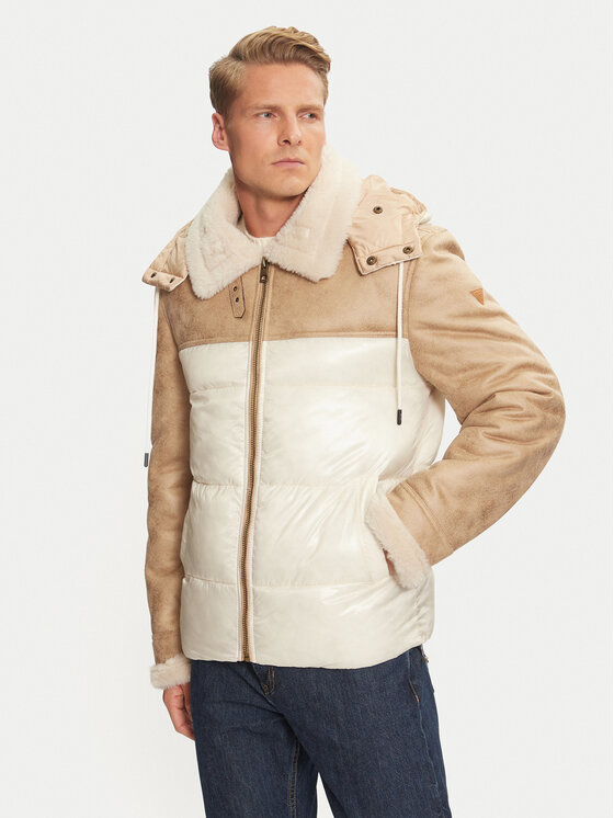 Guess Guess Зимно яке M4BL37 WGJL0 Бежов Regular Fit