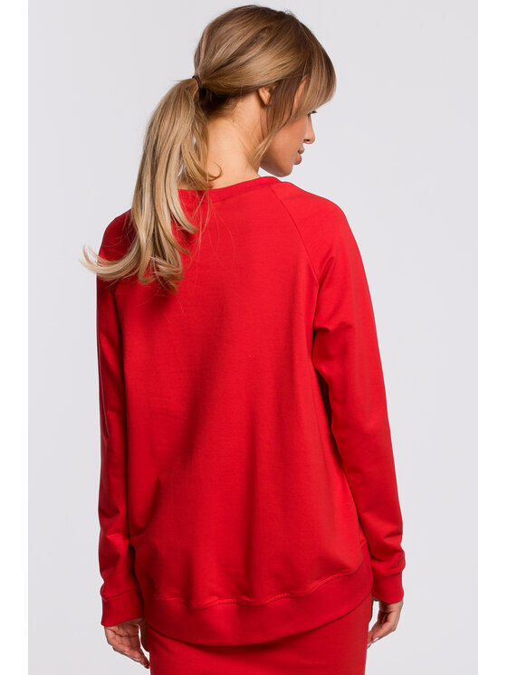 Made of Emotion Made of Emotion Felpa M492 Rosso Ahletic Fit