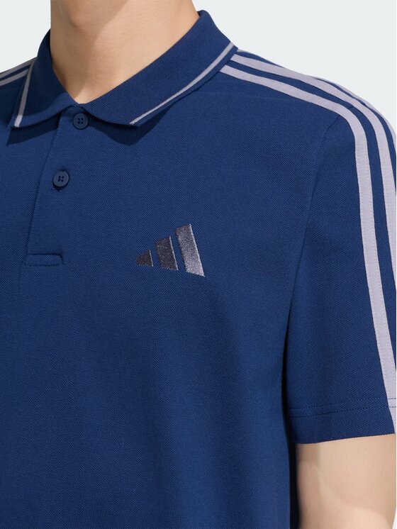 adidas adidas Polo 168390 Niebieski Regular Fit