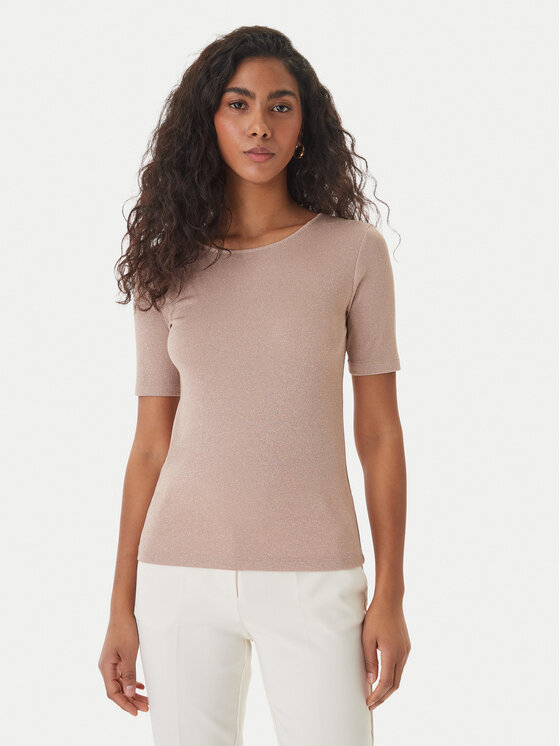 Fracomina Fracomina Футболка FS26ST7008K420Q7 Бежевий Slim Fit