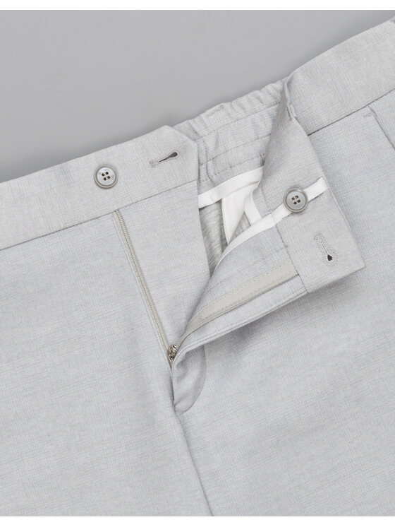 Borgio Borgio Spodnie garniturowe perledo Szary Slim Fit