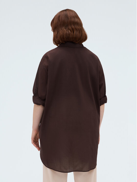 Fiorella Rubino Fiorella Rubino Koszula 5054L000179N022 Brązowy Over Fit