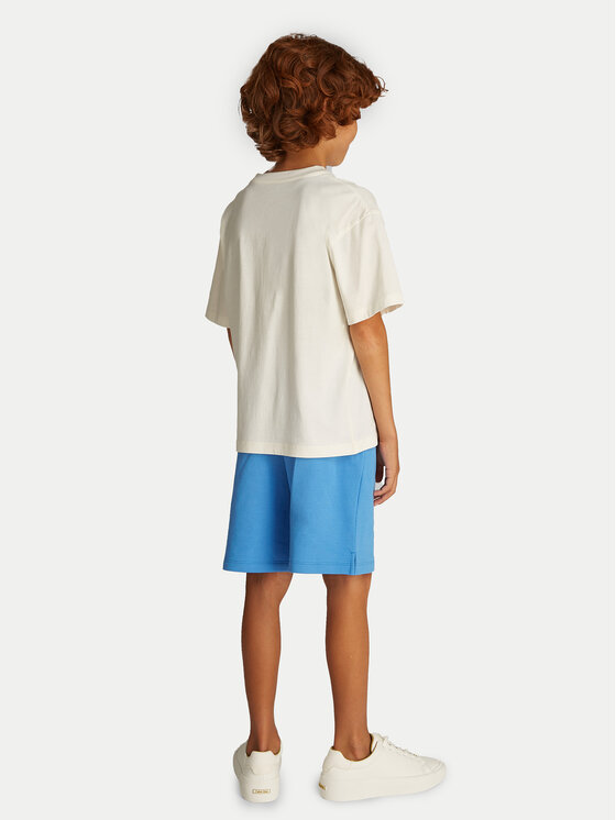 Calvin Klein Jeans Calvin Klein Jeans Póló Bold Graphic IB0IB02448 Ekru Relaxed Fit