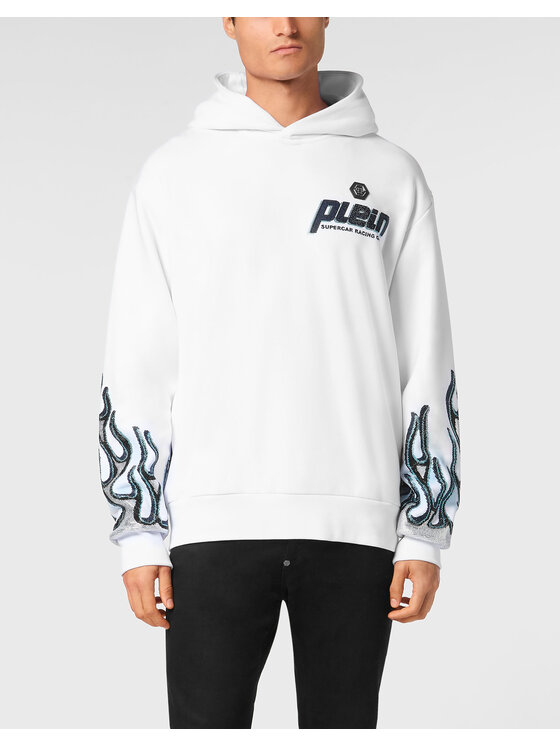 PHILIPP PLEIN PHILIPP PLEIN Bluza 22629 Biały Regular Fit