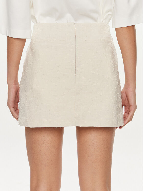 Herskind Herskind Miniszoknya Debby 5109994 Ekru Regular Fit
