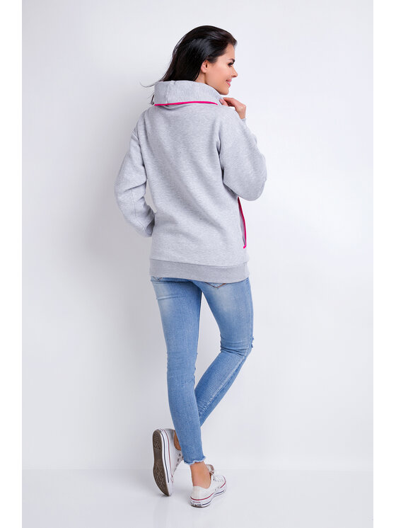 Awama Awama Felpa A160 Grigio Basic Fit