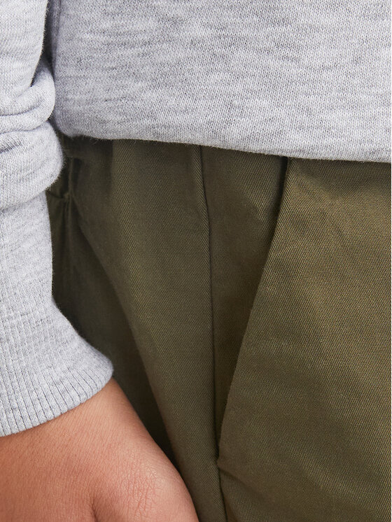 Jack & Jones Junior Jack & Jones Junior Bavlnené šortky Jaiden 12275013 Zelená Loose Fit