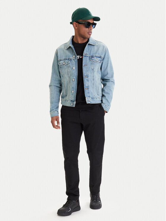 Tommy Jeans Tommy Jeans Džinsinė striukė Ryan DM0DM23002 Žydra Regular Fit