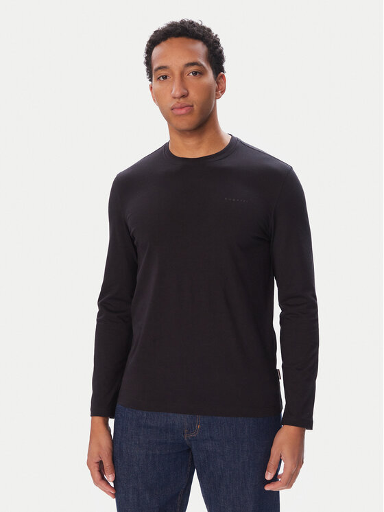 Bugatti Bugatti Longsleeve 8330-25044F Schwarz Regular Fit