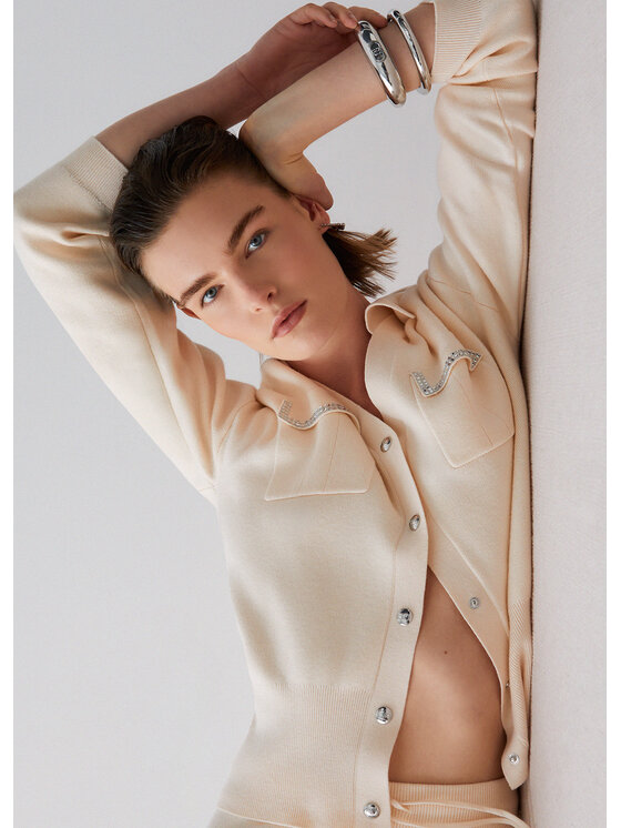 Liu Jo Liu Jo Maglione TA6041MS59LX0659 Beige Regular Fit