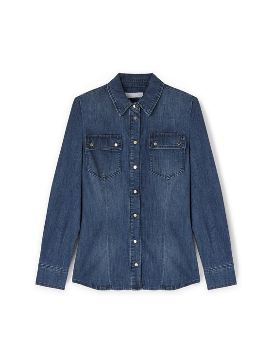 Motivi Motivi Camicia 5452Q000829N034 Blu Slim Fit