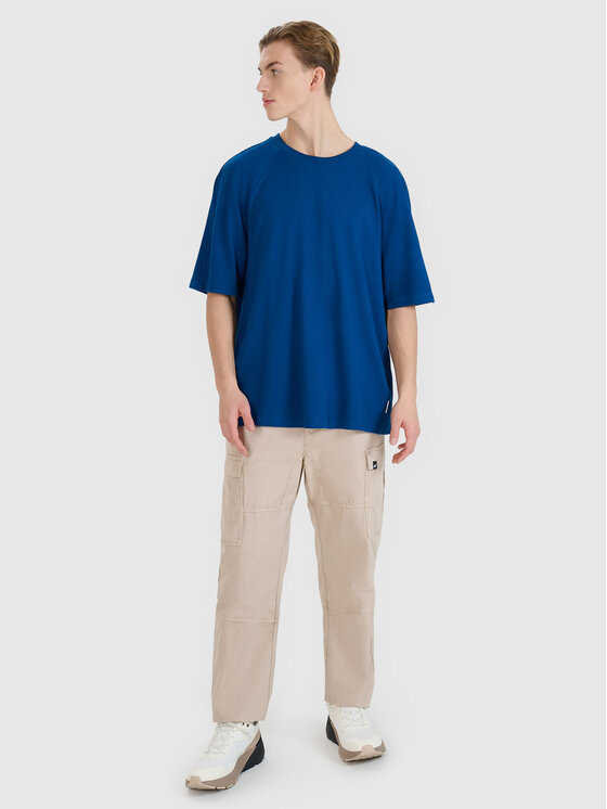 4F 4F T-Shirt MIDSHOP TEXTILE Turkusowy Oversize