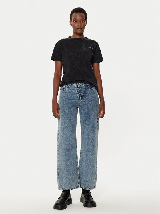 HUGO HUGO T-särk Damacia_3 50535491 Must Regular Fit