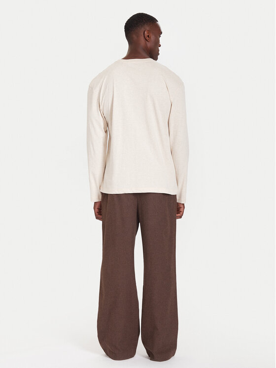 Tommy Hilfiger Tommy Hilfiger Долнище на пижама UM0UM03689 Кафяв Relaxed Fit