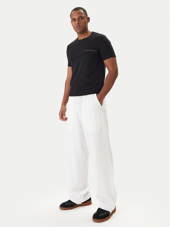 Emporio Armani Emporio Armani Pantaloni di tessuto EM000586 AF20590 U0002 Bianco Regular Fit