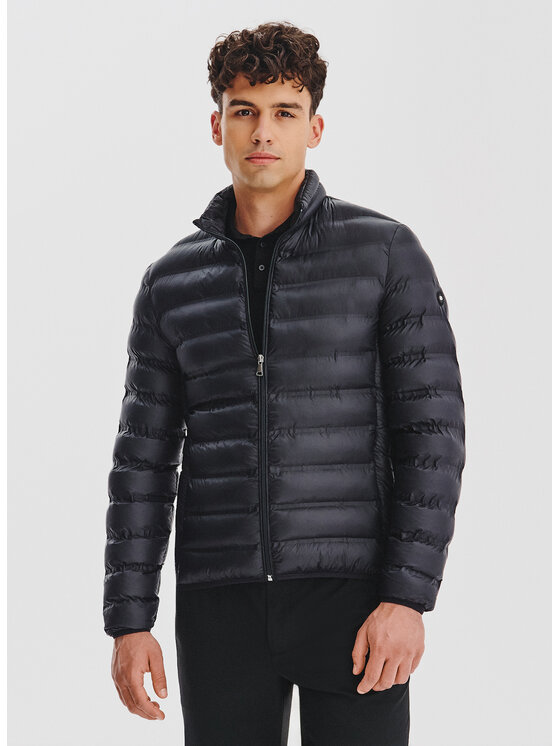 Pako Lorente Pako Lorente Kurtka przejściowa P25WF-5X-001 Czarny Classic Fit
