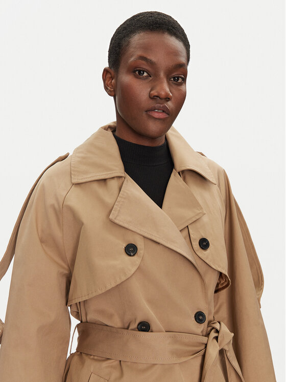 ViCOLO ViCOLO Tenchcoat TD0029 Beige Regular Fit
