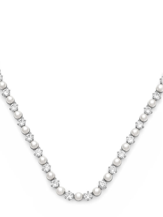 Swarovski Swarovski Sada náušnice, náramek a náhrdelník Matrix 5742040 Stříbrná