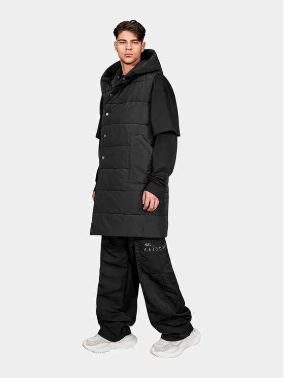MADE BY SOCIETY MADE BY SOCIETY Kurtka anorak Noir Calm - V16831 Czarny Basic Fit