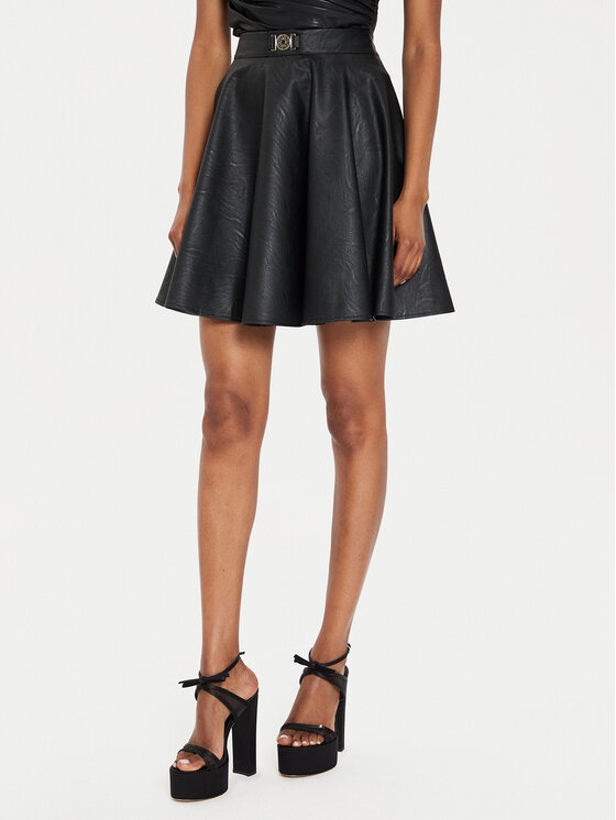 Rinascimento Rinascimento Suknja od imitacije kože CFC0120342003 Crna Regular Fit
