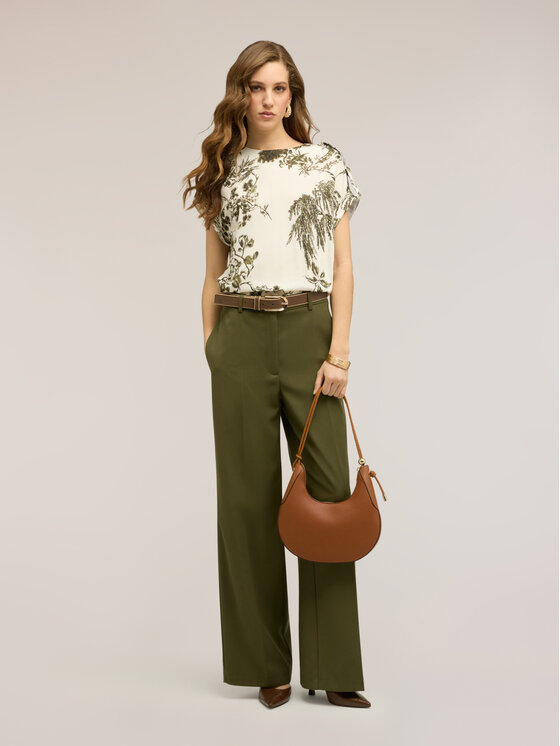 Motivi Motivi Blusa 2019W000778N0S1 Verde Regular Fit