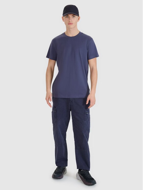 4F 4F Pantaloni di tessuto 4FRSS25TTROM1459-22S Nero Regular Fit