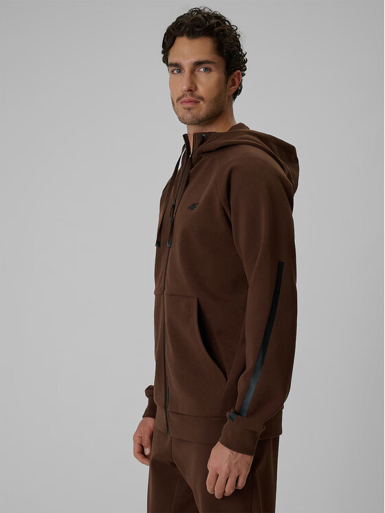 4F 4F Bluza COMMERCIAL Brązowy Regular Fit