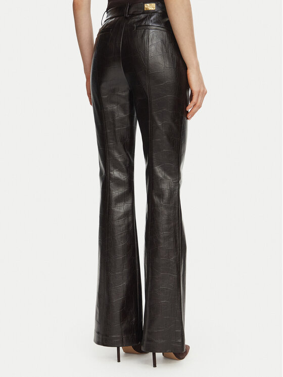 Marciano Guess Marciano Guess Панталони от имитация на кожа G6BB01 K6814 Тъмнокафяв Regular Fit