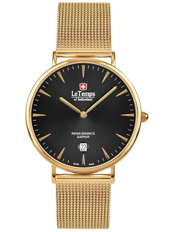 Le Temps Le Temps Zegarek LT1018.87BD01 Złoty