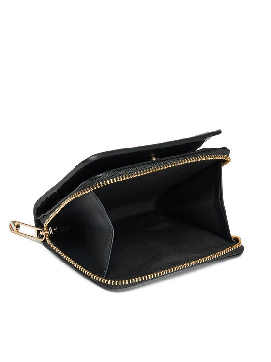 Tommy Hilfiger Tommy Hilfiger Portafoglio Th Soft Logotape Med Za AW0AW16917 Nero