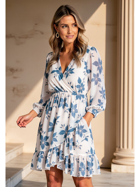 FIGL FIGL Abito da cocktail M1162 Blu Flared Fit